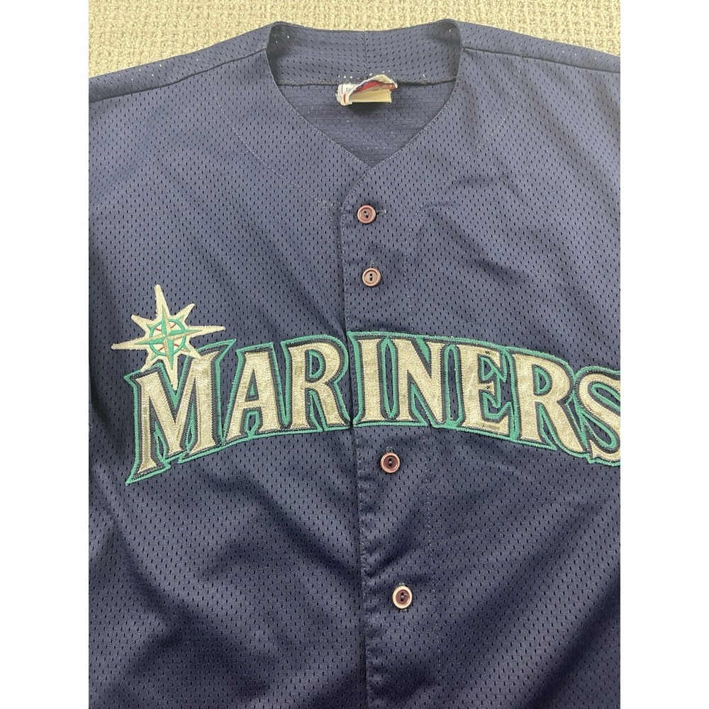 Vintage Seattle Mariners Majestic Diamond Collection Authentic Jersey Men XL USA - Picture 2 of 10